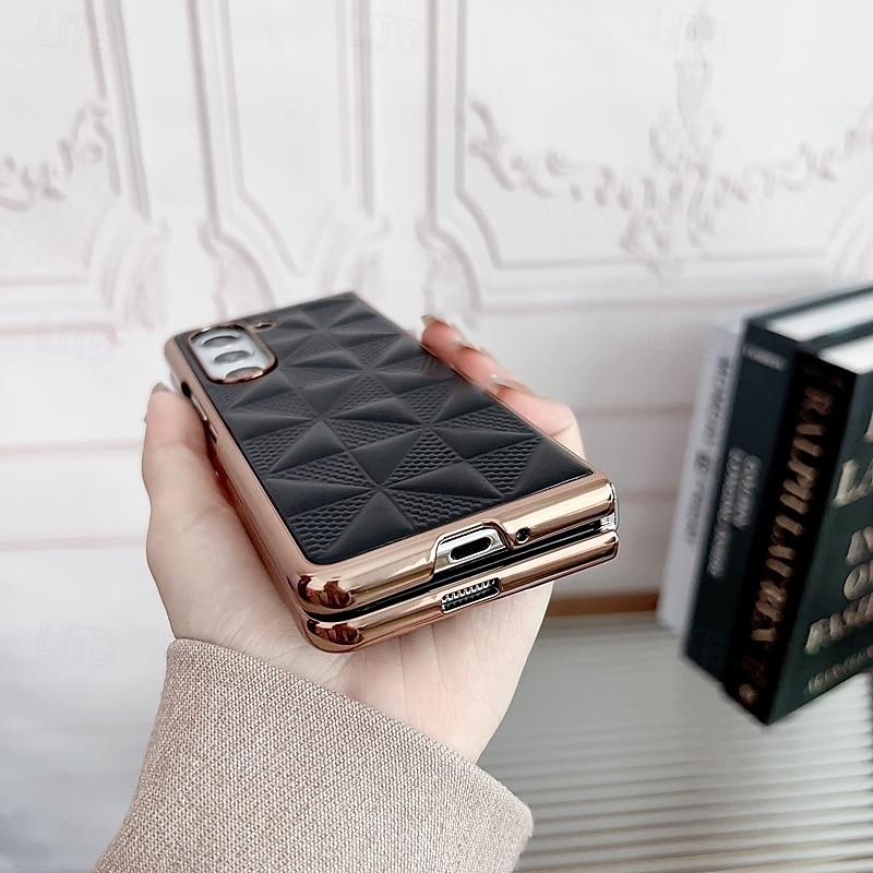 телефон Кейс для Назначение SSamsung Galaxy Z Fold 5 Z Fold 4 Z Fold 3 Кейс на заднюю панель Защита от удара броня Покрытие ПК Кожа PU 2025 - $19.99 –P10