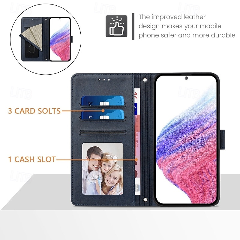 телефон Кейс для Назначение iPhone 17 Pro Max 17 Air i16 15 14 Pro Max Plus 13 12 11 Pro Max Mini Кейс на заднюю панель со стендом Магнитный с ремешком на запястье Ретро ТПУ Кожа PU 2025 - $8.99 –P3