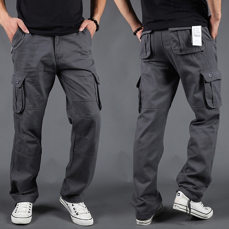Pánské Kargo kalhoty Taktické kalhoty Kalhoty Dağcı Pantolonu Knoflíky Multi kapsa Bez vzoru Nositelný Venkovní Denní Outdoor a turistika Módní Klasické Šedozelená Travní zelená 2025 - $31.99 –P4