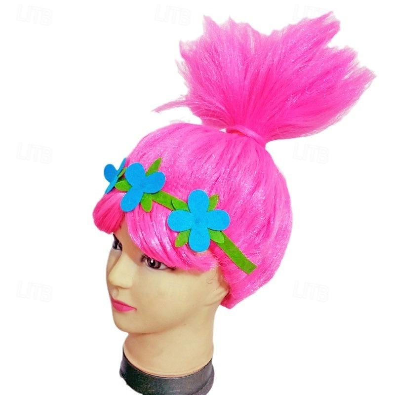 Fashion Trolls Magic Hair Elf Bobby Princess Troll Wig Masquerade Cosplay Holiday Wig Anime Cosplay 2025 - $11.99 –P2