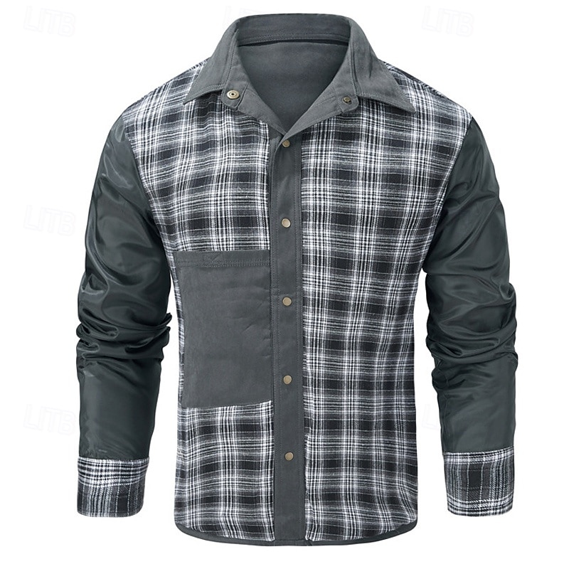 Per uomo Giacca da camionista Giacca pratica Giacca cargo Giornaliero Da mare Tenere al caldo Tasche Autunno inverno Liscio Di tendenza Classico Bavero Standard Nero Blu Marrone Verde Cachi Giacca del 2026 a $57.99 –P11