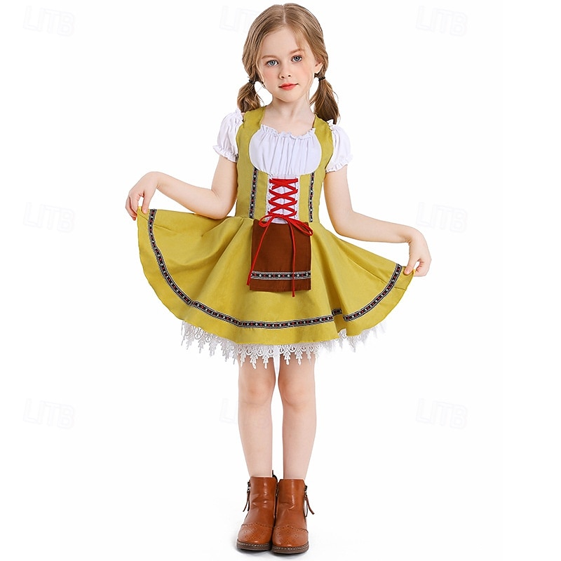 Oktoberfest Vestidos Falda acampanada Mucama bávaro Munich prados Chica Carnaval Festival de Cerveza Paño de estilo tradicional 2026 - $40.99 –P1