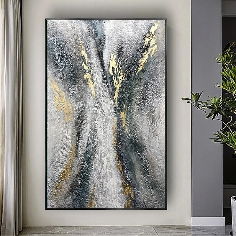 handgefertigte abstrakte Goldgemälde auf Leinwand reichhaltiges handgemaltes strukturiertes Acrylgemälde moderne Wandkunst Ölgemälde handgemaltes Kunstwerk Gemälde für Wohnzimmer Schlafzimmer 2025 - $116.99 –P4