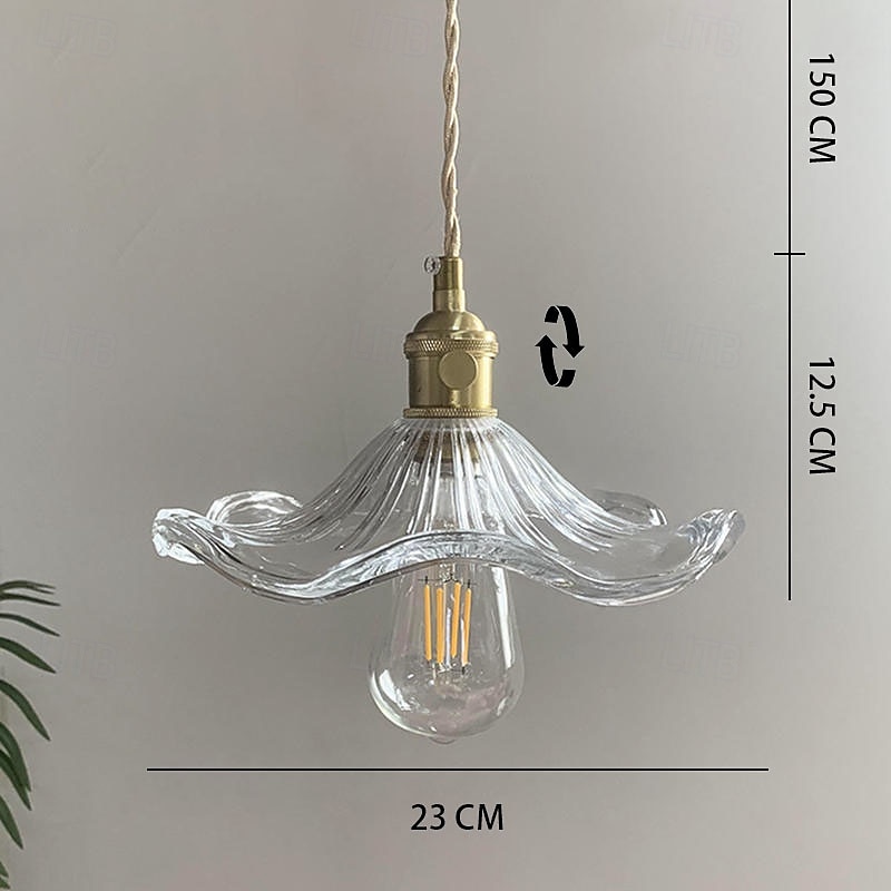 Lámpara colgante LED de 1/2/3 luces, lámpara colgante de vidrio vintage, candelabros ajustables en altura, ambiente sencillo, adecuado para pasillos de dormitorio, cafetería, loft, 85-265v 2025 - $101.99 –P3