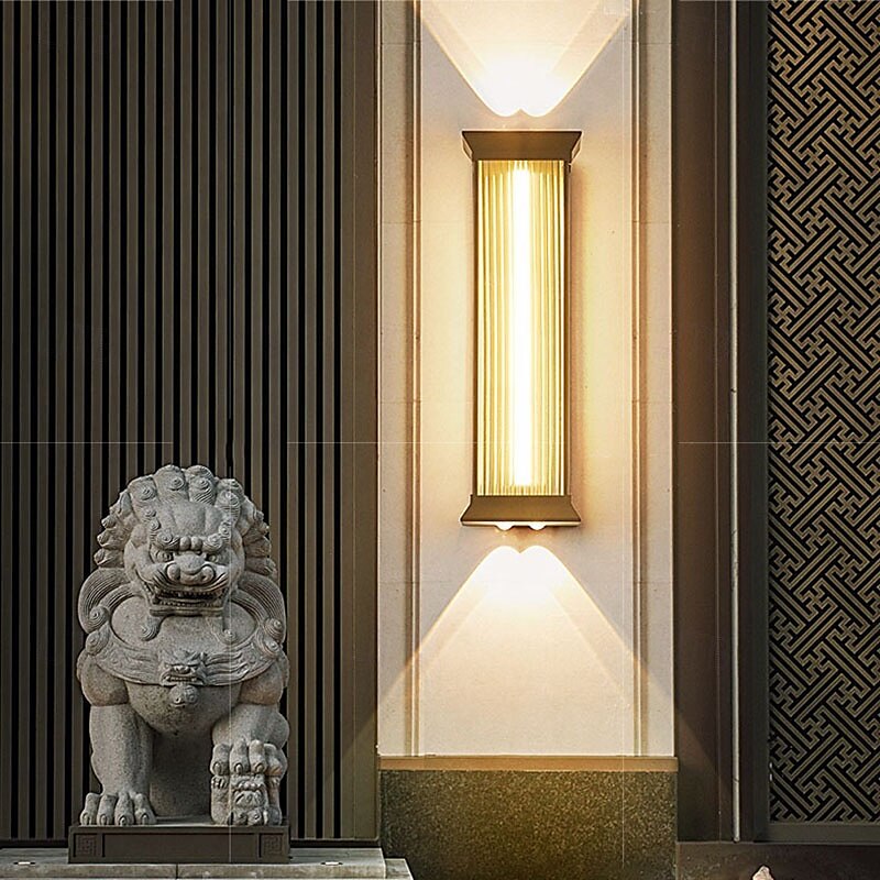 lampada da parete per esterni 50/70cm moderna e semplice da esterno impermeabile in acciaio inox acrilico 1 pz lampada da parete a sospensione a led, adatta per comunità, ville, cortili, hotel, del 2025 a $199.99 –P4