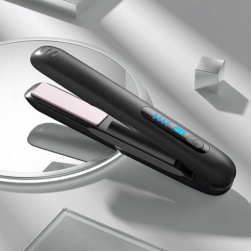 piastra per capelli usb ricaricabile senza fili 2 vie liscia &mini ferro per capelli curl 4 regolazione della temperatura display a led della temperatura riscaldamento rapido del 2025 a $63.99 –P9