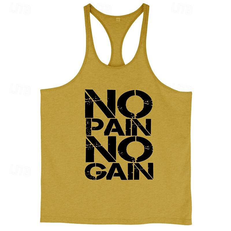 Men's Workout Tank Top Running Tank Top Gym Tank Top Sleeveless Vest / Gilet Casual Athleisure Breathable Quick Dry Soft Gym Workout Running Walking Sportswear Activewear Black White Yellow 2025 - $12.99 –P6