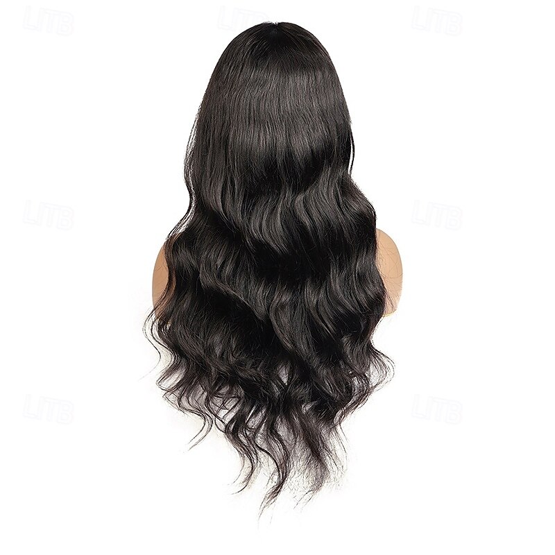 Parrucca frontale in pizzo colorato 13x4 1b/613 con parte libera, capelli brasiliani ondulati, densità 150% per donne nere, 10-28 pollici del 2025 a $182.99 –P3