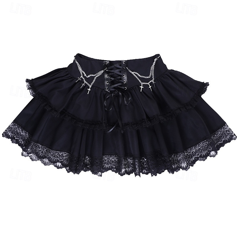Gothique Steampunk Jupe Bal Masqué Fille gothique Femmes Mascarade Soirée Adulte Jupe de 2025 ? $32.99 –P16
