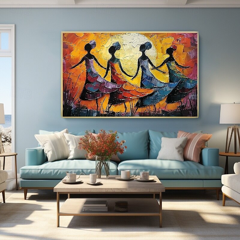 balletdansers olieverfschilderij handgeschilderd canvas kunst sierlijke metgezellen abstract schilderij van twee vrienden moderne inrichting handgemaakte minimalistische kunstwerk olieverfschilderij 2025 - $75.99 –P10