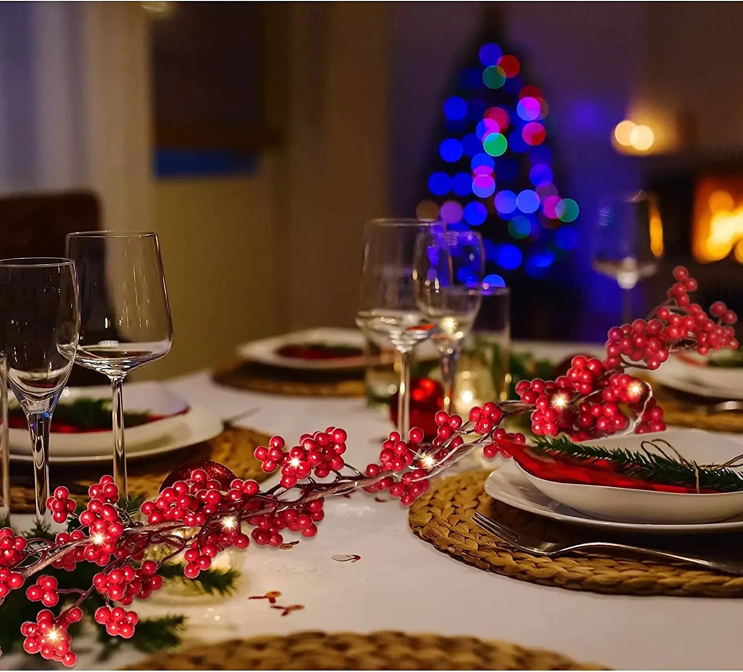Guirlande lumineuse de Noël en forme de canne à fruits rouges, 1,9 m, 20 LED, alimentée par batterie, pour Noël, Nouvel An, fête, mariage, maison, jardin, balcon, décoration de 2025 ? $28.99 –P6