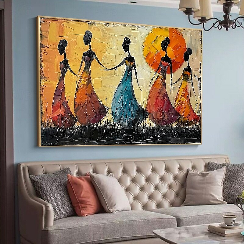 balletdansers olieverfschilderij handgeschilderd canvas kunst sierlijke metgezellen abstract schilderij van twee vrienden moderne inrichting handgemaakte minimalistische kunstwerk olieverfschilderij 2025 - $75.99 –P14