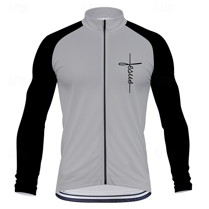 Homme Maillot de cyclisme Graphique manche longue Cyclisme T-shirt Top avec 3 poches arrière VTT Vélo tout terrain Cyclisme sur route Séchage Rapide Fermeture Éclair Frontale Évacuation de l'Humidité de 2026 ? $34.99 –P3