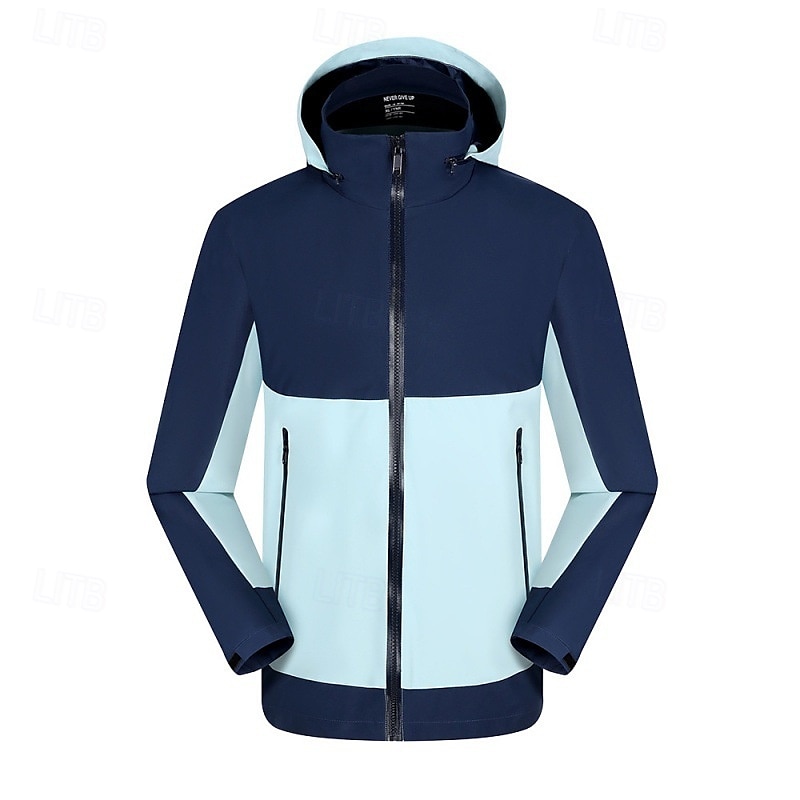 Homens Jaqueta Softshell Jaqueta de Trilha Ao ar livre Bloco de cor Prova-de-Água A Prova de Vento Respirável Jaqueta leve Jaqueta corta-vento Viajar Preto Branco Azul Laranja Verde de 2025 por $44.79 –P7