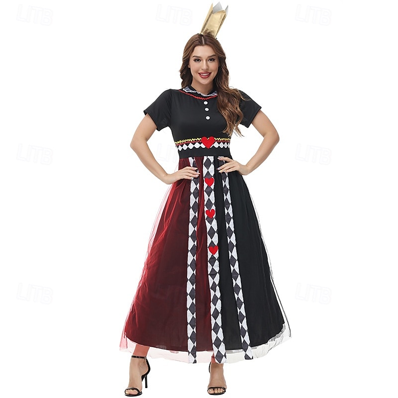 Fiaba L'avventura di Alice nel Paese dei Sogni regina di Cuori La regina rossa Veleno Vestito Cosplay for Per donna Adulti Carnevale Mascherata Performance Festa / Sera del 2026 a $56.99 –P5