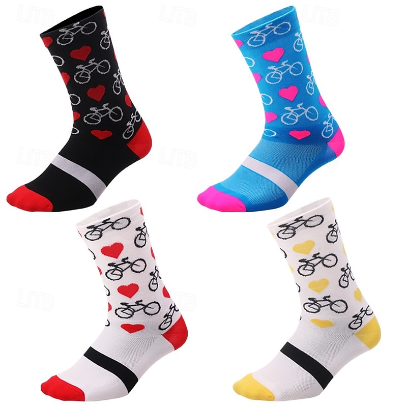 Calcetines unisex, calcetines de compresión, calcetines de bicicleta, calcetines deportivos, calcetines atléticos, para acampar/senderismo, ejercicio al aire libre, ciclismo/bicicleta, cálidos, 2025 - $5.19 –P7