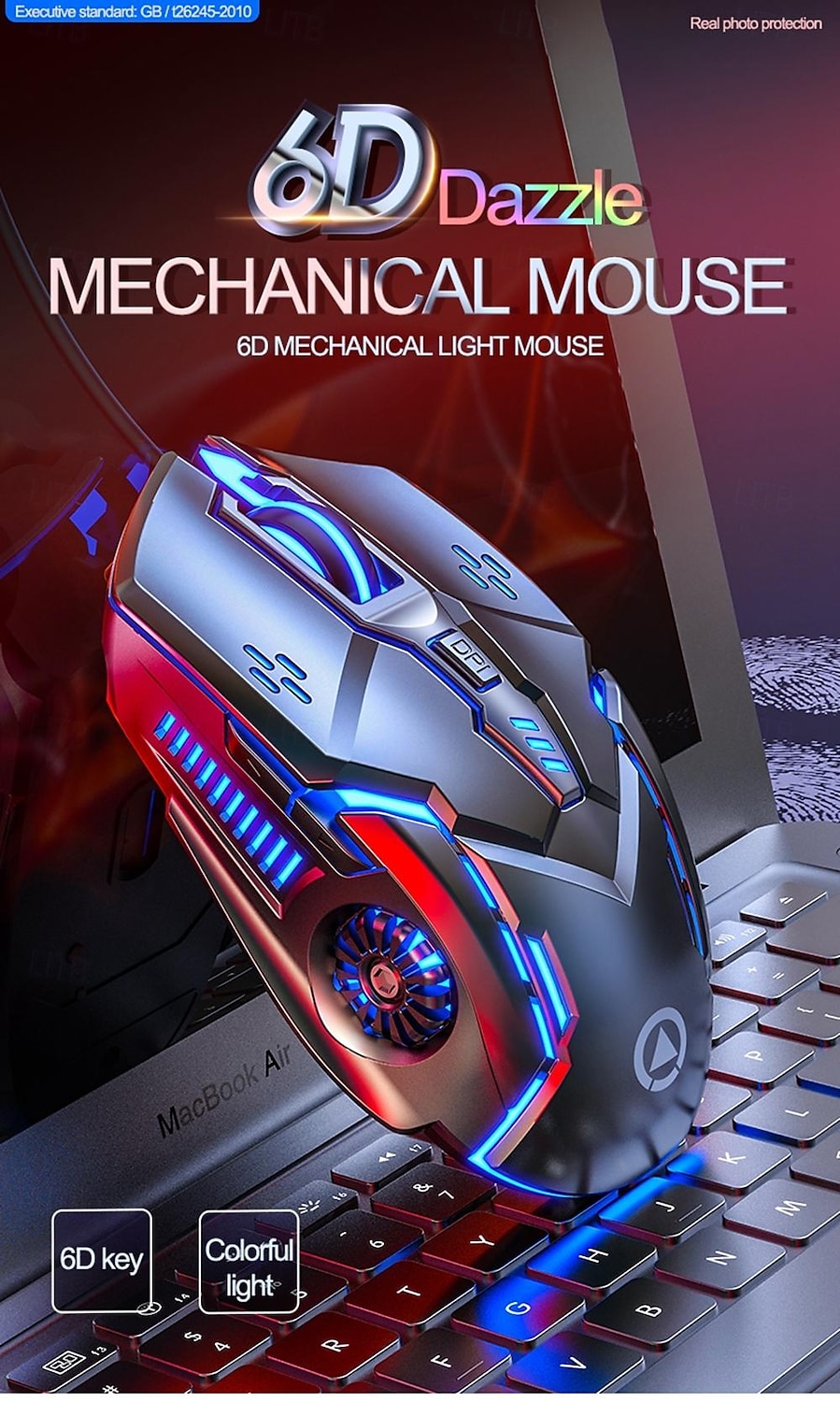 Gaming Mouse Professional Wired 6 Button 3200DPI LED Optical USB Computer Mouse Game Mice for PC Laptop Gamer 2025 - $20.99 –P1