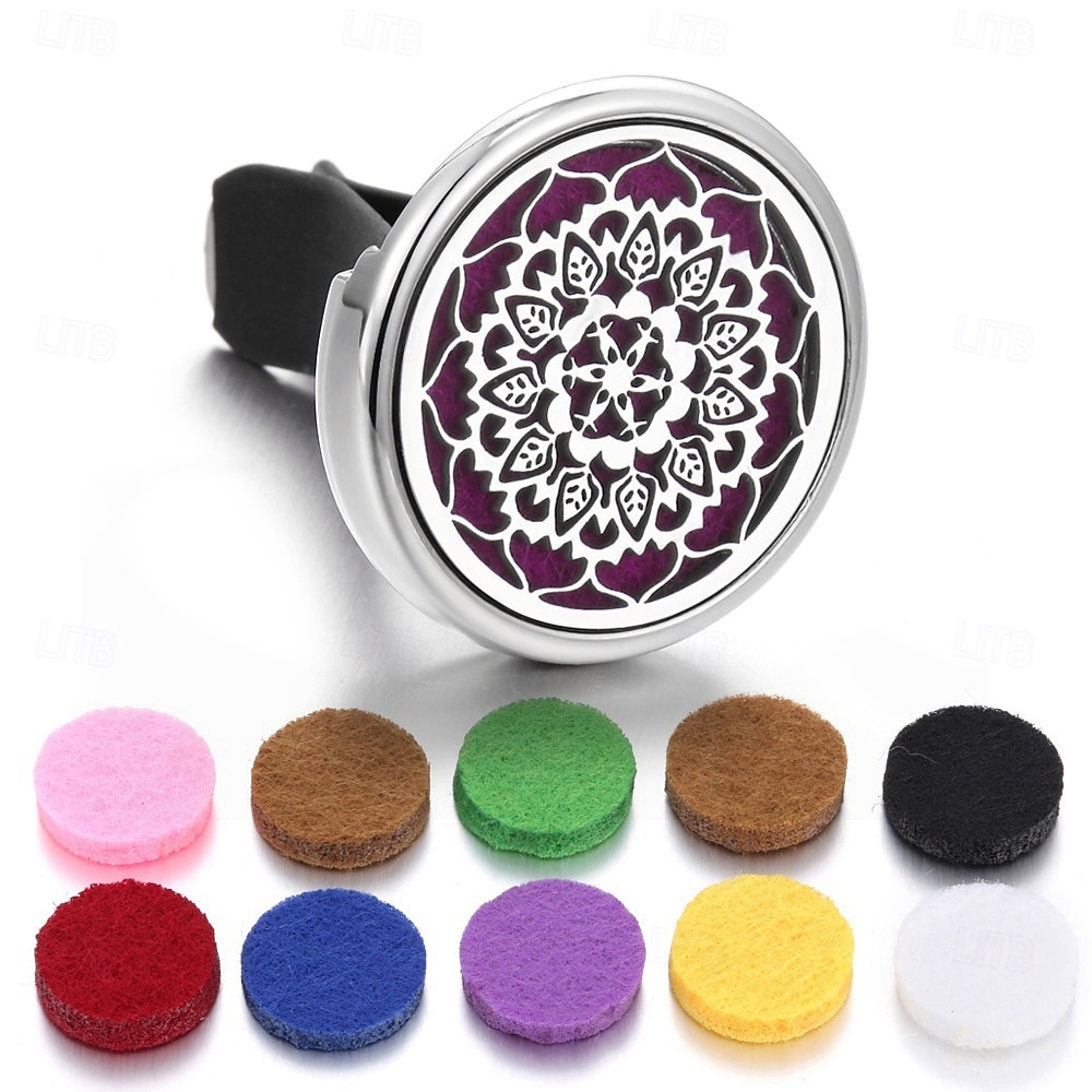 Refillable Car Air Freshener Perfume Diffuser Clip Auto Air Vent Car Interior Accessories Car Aromatherapy Diffuser with 10pcs Pads 2025 - $15.99 –P6