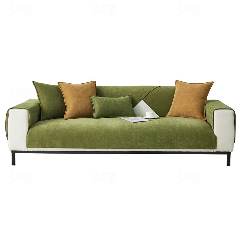 țesătură chenille în oase de pește rezistent la apă  & huse de canapea antifouling - design elegant și durabil - protejează împotriva scurgerilor, petelor și zgârieturilor 2025 - $19.49 –P1