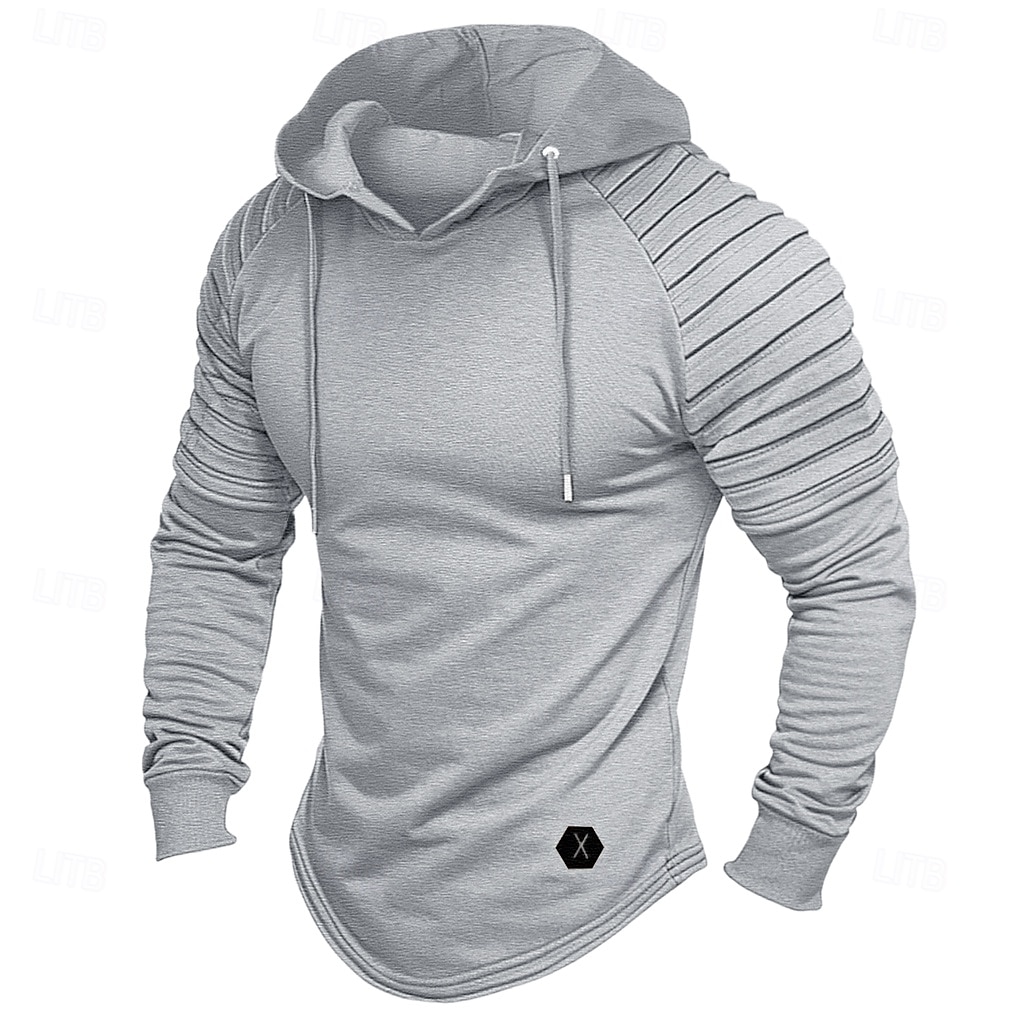 Homens Moletom Tático Preto Cáqui Cinza Claro Com Capuz Tecido Desportos e Ar livre Diário Feriado Roupa de rua Legal Casual Estações Cruzadas Outono & inverno Roupa Moletons Moletons Manga Longa de 2025 por $27.99 -P5