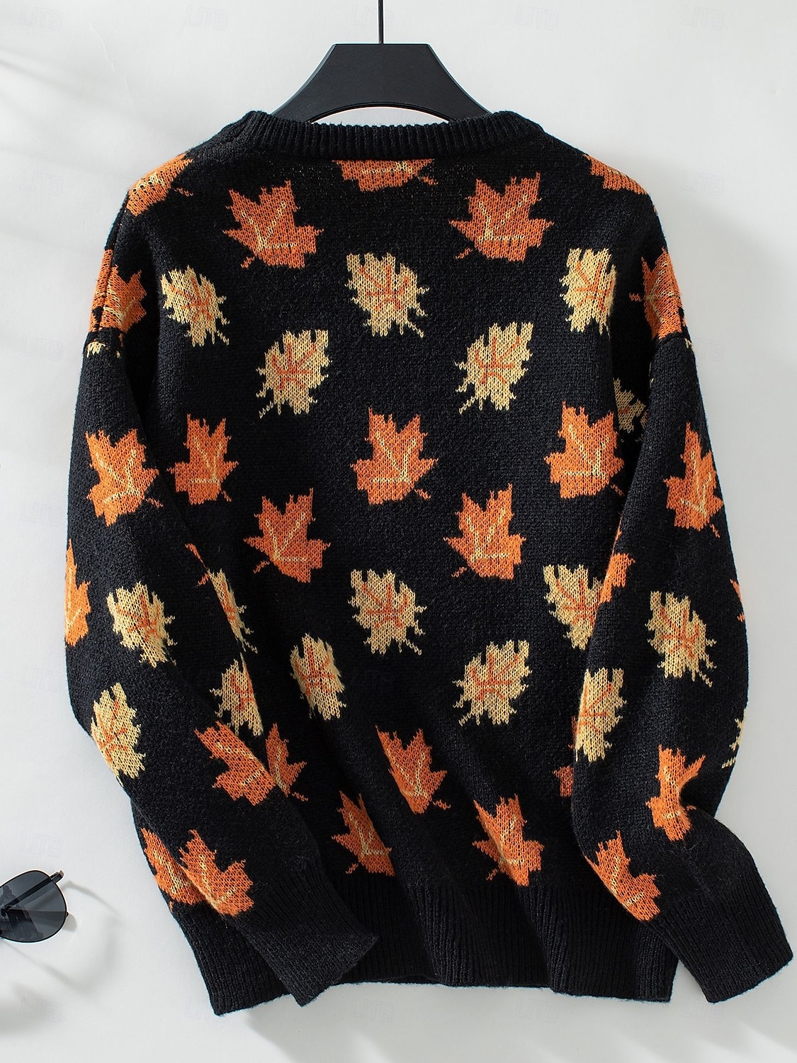 Femme Pull Chandail Décontractées Graphic Col Ras du Cou Imprimer manche longue Hauts réguliers Tricoter Fin de semaine Noir Vert Automne Hiver de 2025 ? $52.99 –P7