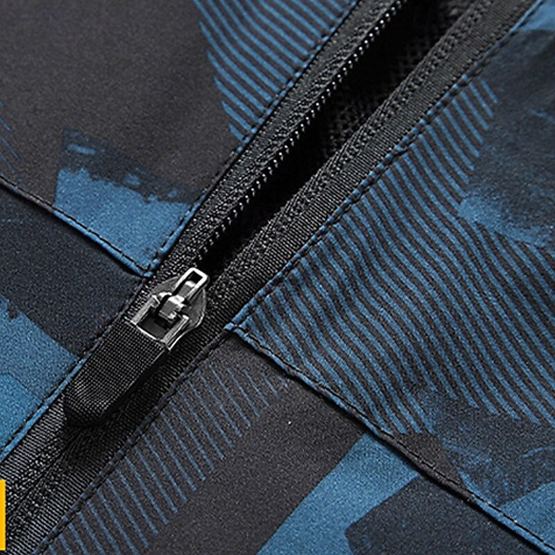 Homens Jaqueta Softshell Jaqueta de Trilha Ao ar livre Côr Camuflagem Proteção Solar A Prova de Vento Secagem Rápida Jaqueta Moletom Zip Completo Viajar Preto Azul Cinzento de 2025 por $42.99 –P8