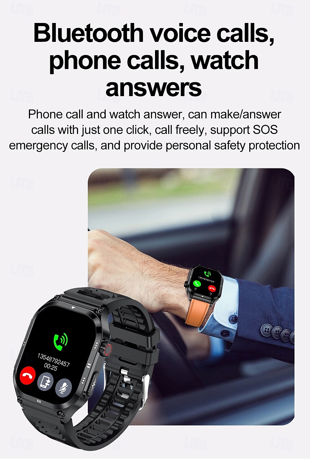 iMosi ET281 Smart Watch 2.04 inch Smartwatch Fitness Running Watch Bluetooth ECG+PPG Temperature Monitoring Pedometer Compatible with Android iOS Women Men Long Standby Hands-Free Calls Waterproof 2025 - $75.99 –P16