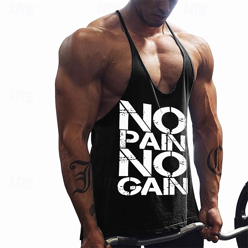 Men's Workout Tank Top Running Tank Top Gym Tank Top Sleeveless Vest / Gilet Casual Athleisure Breathable Quick Dry Soft Gym Workout Running Walking Sportswear Activewear Black White Yellow 2025 - $12.99 –P1
