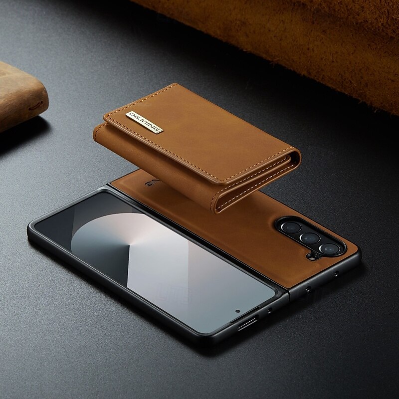 Phone Case For Samsung Galaxy Z Fold 7 Z Fold 6 Z Fold 5 Z Fold 4 Z Fold 3 Back Cover with Stand Holder Magnetic Card Slot Retro TPU PC PU Leather 2025 - $23.99 –P19