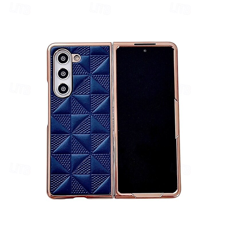 телефон Кейс для Назначение SSamsung Galaxy Z Fold 5 Z Fold 4 Z Fold 3 Кейс на заднюю панель Защита от удара броня Покрытие ПК Кожа PU 2025 - $19.99 –P16