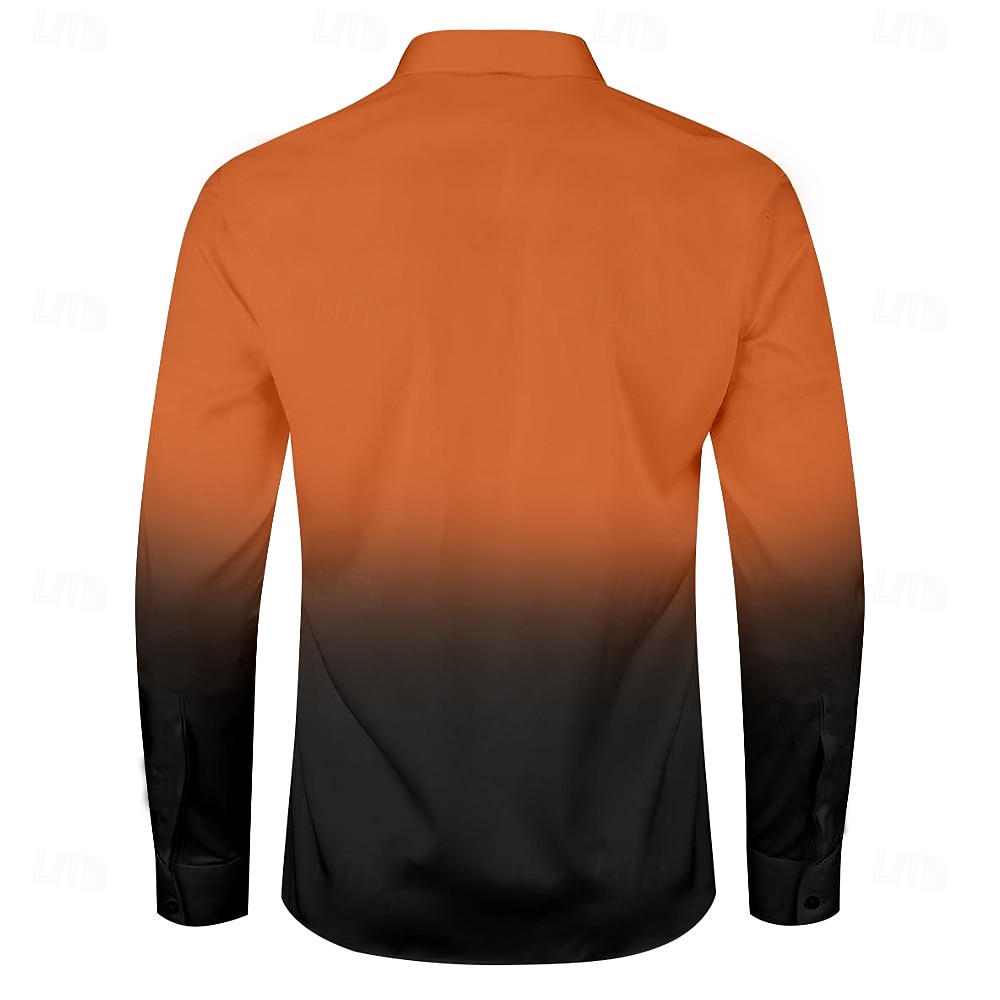 Муж. Рубашка Кнопка рубашка Готический ужас Бизнес Повседневные Белый Красный Синий Лиловый Длинный рукав Рубашечный воротник Осень Весна лето Одежда Кнопка вверх 2025 - $26.99 –P2