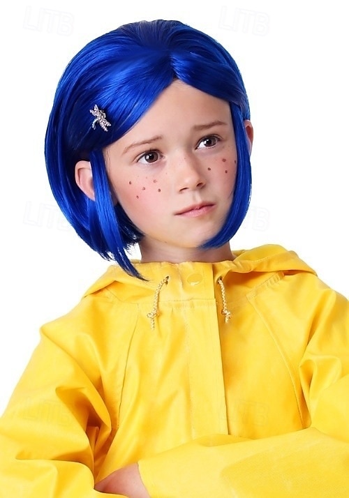 Coraline Blå Kostyme Parykk Jenter Halloween Cosplay Fest Parykker 2025 - $16.99 –P1