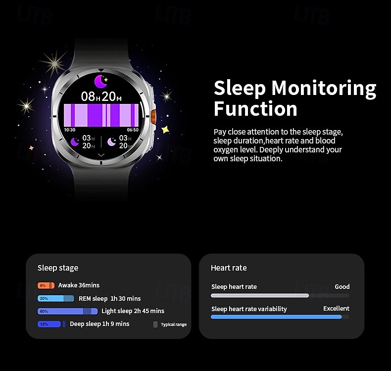 iMosi 1.43 inch Smart watch Fitness Running Watch Bluetooth Pedometer Call Reminder Activity Tracker Compatible with Android iOS Women Men Long Standby Hands-Free Calls Waterproof IP68 2025 - $56.99 –P12