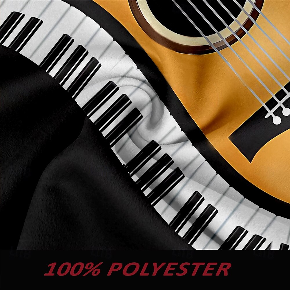 Men's Music Winter Coat Overcoat Jacket Warm Comfortable Casual Party Evening Wear Daily Wear Buttons 3D Print Front Pocket Fall & Winter Turndown Long Sleeve Ginger 2025 - $67.99 –P3