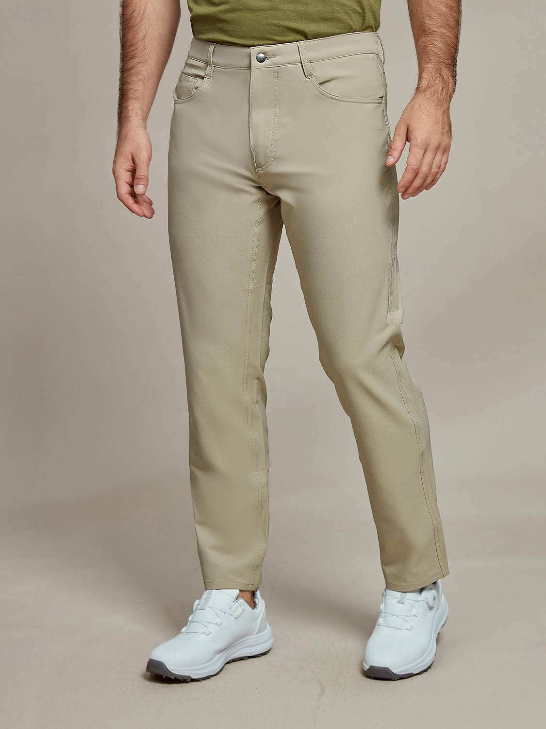 Herr Golfbyxor Khaki grön Underdelar Golfkläder Kläder Outfits Bär kläder 2025 - $7.59 –P5