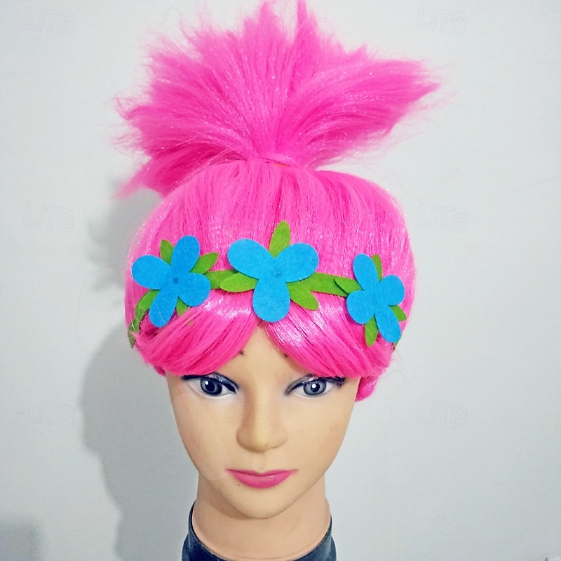Fashion Trolls Magic Hair Elf Bobby Princess Troll Wig Masquerade Cosplay Holiday Wig Anime Cosplay 2025 - $11.99 –P4