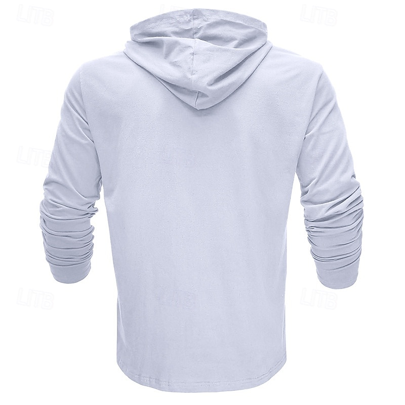 Hombre Sudadera Negro Blanco Verde Ejército Azul Real Caqui Con Capucha Plano Deporte Diario Festivos Algodón Ropa de calle Básico Casual Primavera & Otoño Ropa Sudaderas con capucha Sudaderas 2025 - $23.99 –P18