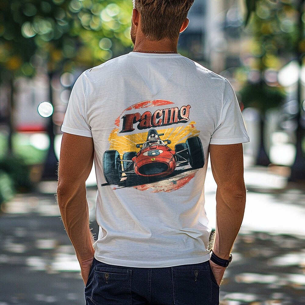 Herren Vintage Rennwagen Grafik T-Shirt 2026 - $17.49 –P3