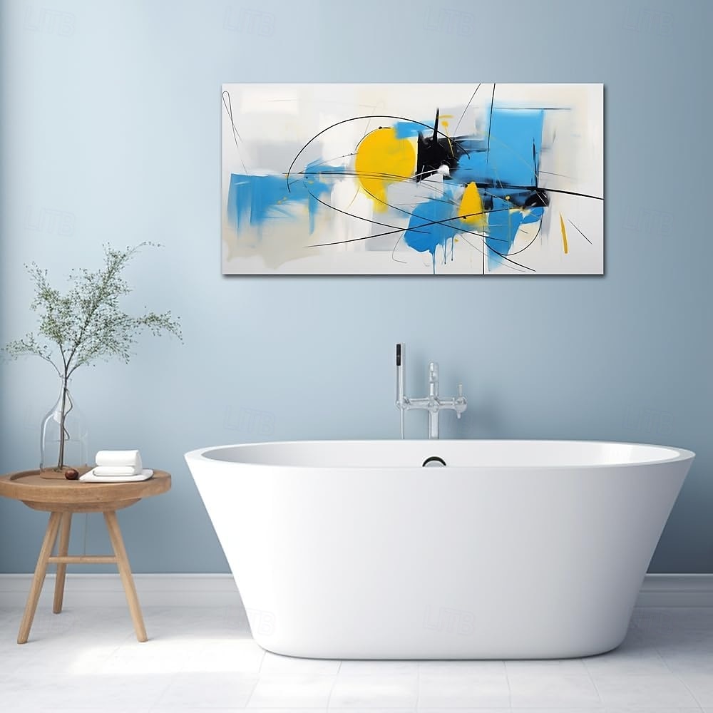 Peinture à l'huile faite à la main, toile murale, décoration moderne abstraite pour salon, décoration de maison, roulée, sans cadre, peinture non étirée de 2026 ? $69.99 –P4