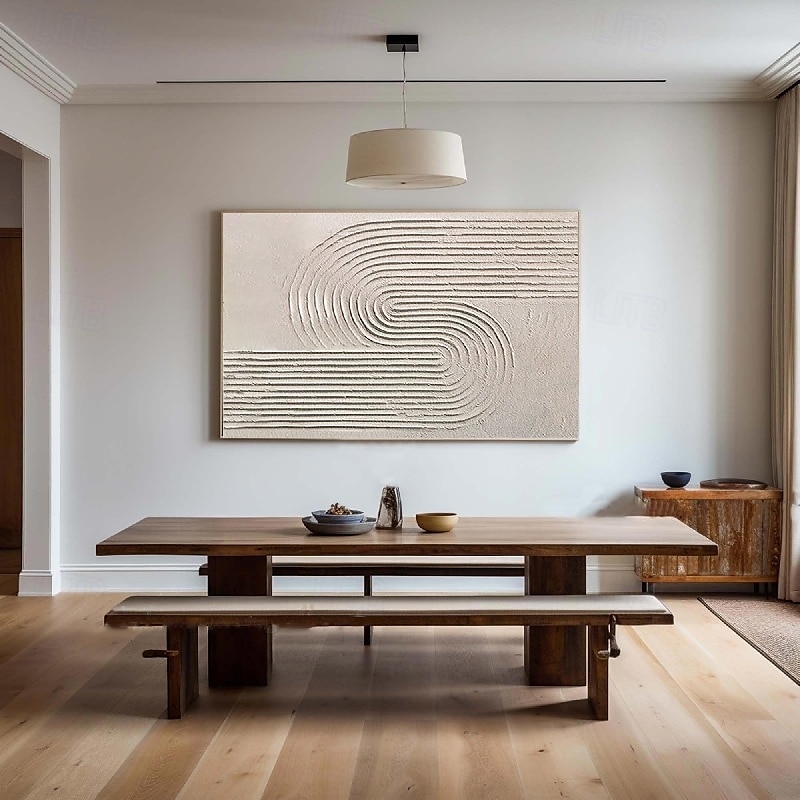 stor handgjord abstrakt grå målning handgjord abstrakt oljemålning handmålad beige målning handgjord wabi sabi konstverk oljemålning texturerad oljemålning beige oljemålning modern dekoration 2025 - $158.99 –P5