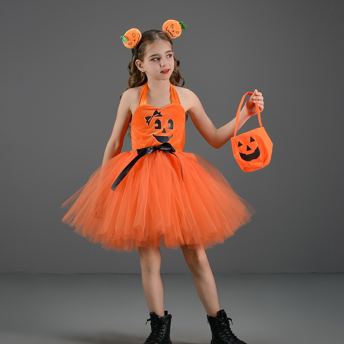 Zucca Halloween Costume Tutu Travestirsi Bambini Ragazze Giornata universale dell'infanzia Mascherata Feste Costumi di Halloween facili Vestirsi del 2025 a $28.99 –P15