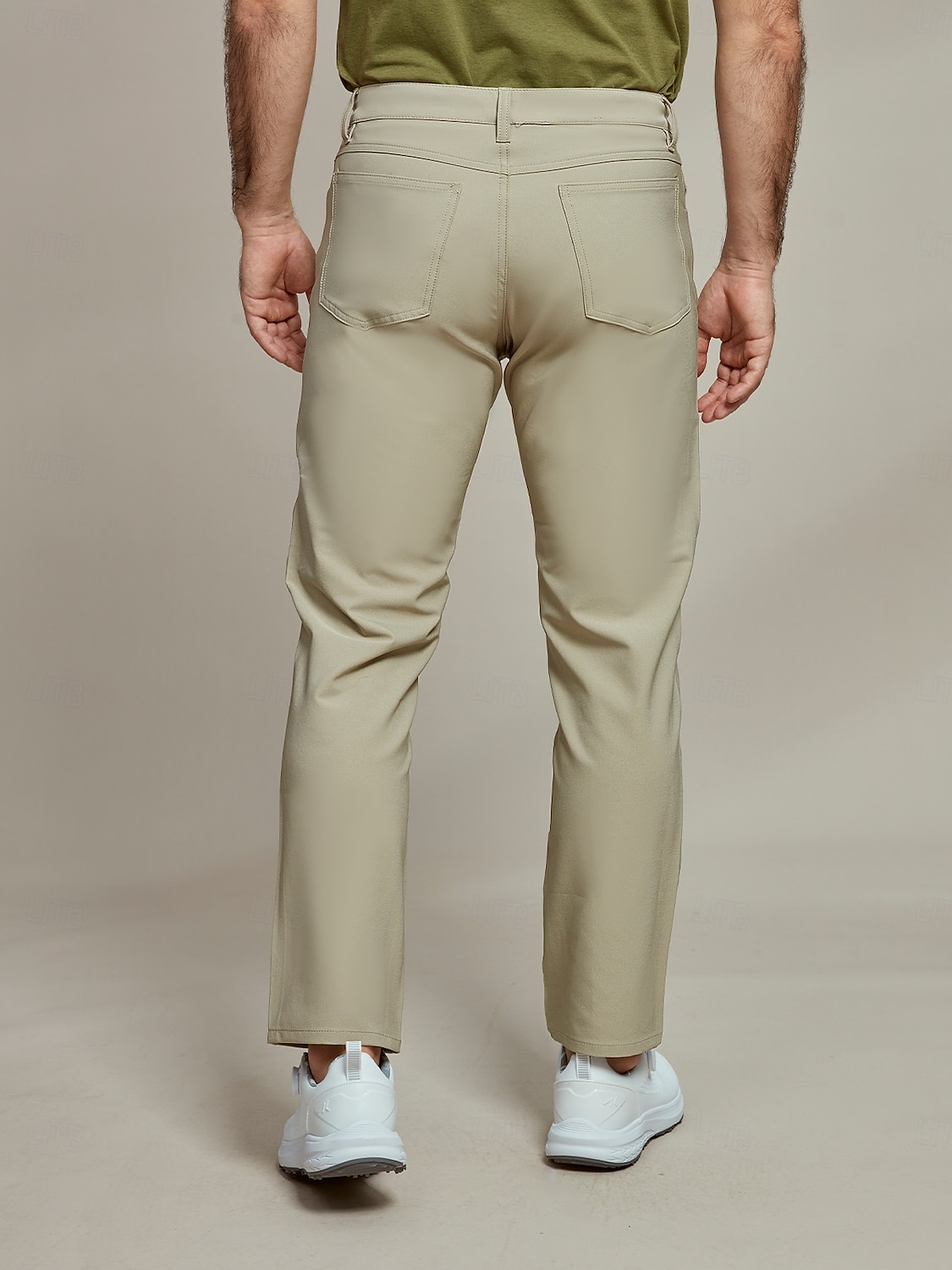 Herr Golfbyxor Khaki grön Underdelar Golfkläder Kläder Outfits Bär kläder 2025 - $7.59 –P8