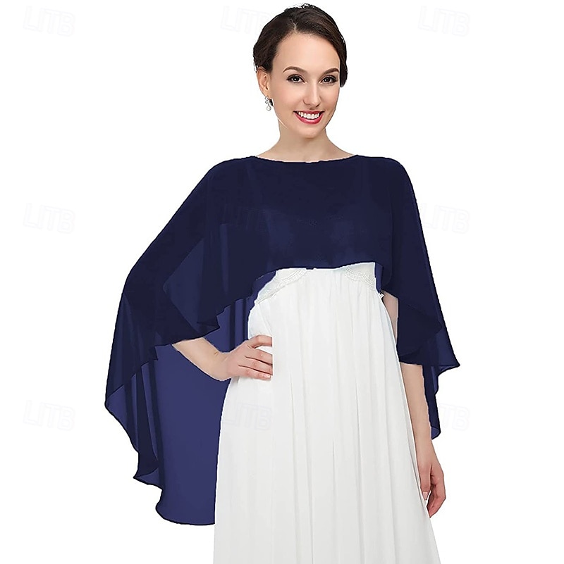 châles et enveloppes transparents pour robes de soirée capes en mousseline de soie pour femmes couverture de mariage douce de 2025 ? $25.99 –P21