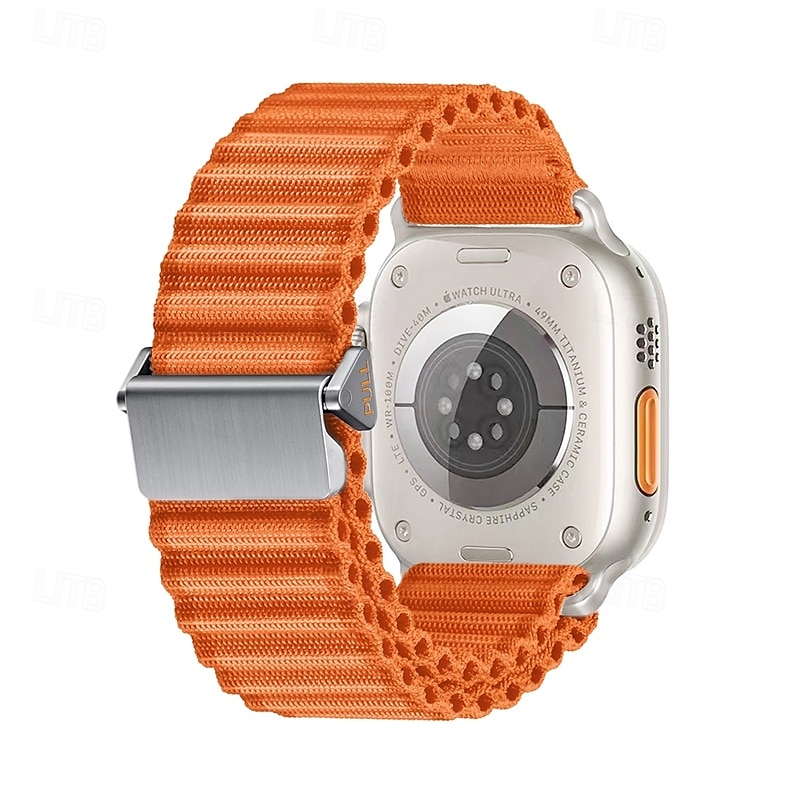 Corda intrecciata fatta a mano Compatibile con Cinturino dell'Apple Watch 38mm 40mm 41mm 42mm 44mm 45mm 49mm Intrecciato Chiusura in metallo Regolabili Nylon Cinturino di ricambio per iwatch Ultra 2 del 2025 a $17.99 –P4