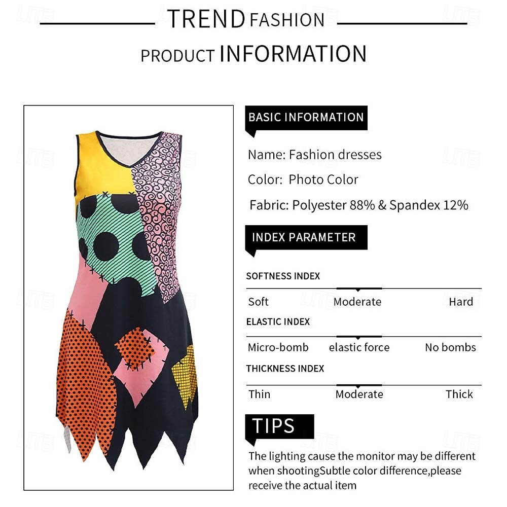 L'incubo prima di Natale sortita Jack Skellington Vestito Cosplay Cosplay di film for Per donna Adulti Natale Carnevale Mascherata Evento / Festa del 2025 a $32.99 –P2