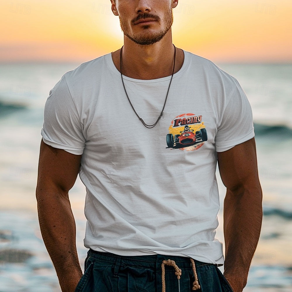 Herren Vintage Rennwagen Grafik T-Shirt 2026 - $17.49 –P2