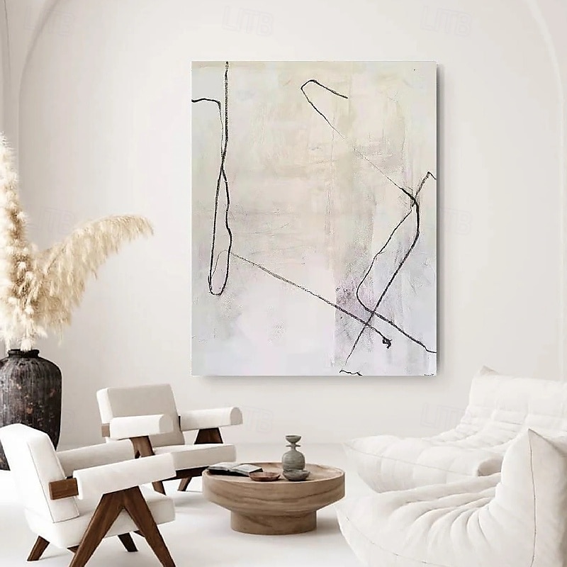 Large handmade  Milimalist Abstract Painting Handmade Black Gray Minimalist Painting On Canvas hand painted Textured Painting Abstract Art painting black Gray abstract art painting 2025 - $125.99 –P5