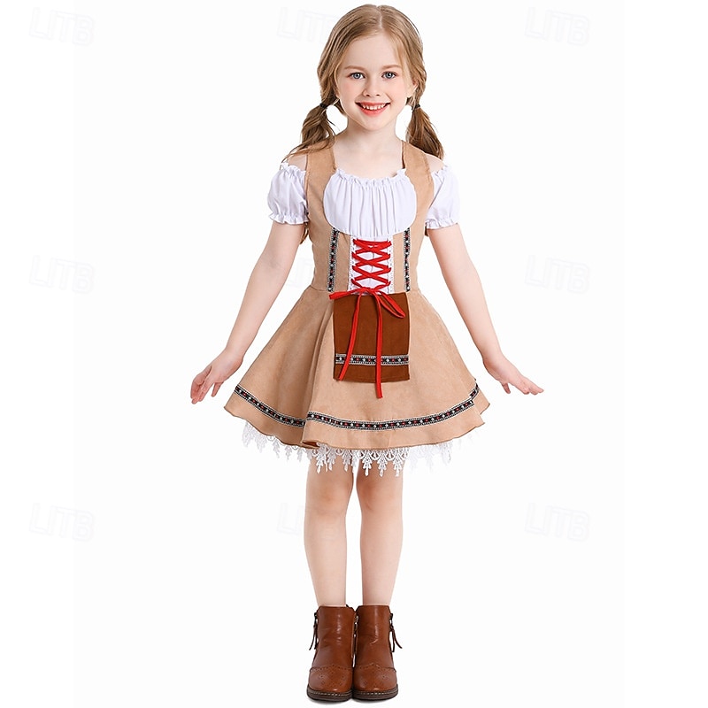 Oktoberfest Vestidos Falda acampanada Mucama bávaro Munich prados Chica Carnaval Festival de Cerveza Paño de estilo tradicional 2026 - $40.99 –P6