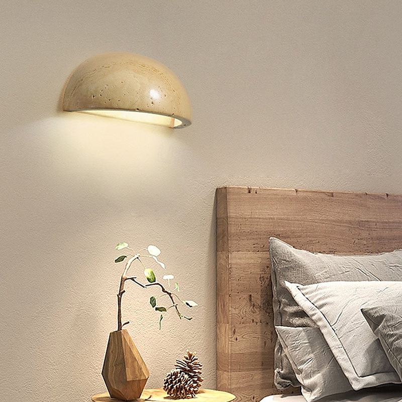 led vnitřní nástěnná svítidla teplá bílá 15cm moderní nástěnné svítidlo z přírodního kamene půlměsíc mramorové nástěnné svítidlo g4 pro ložnici chodba kuchyně 110-240v 2025 - $66.99 –P10