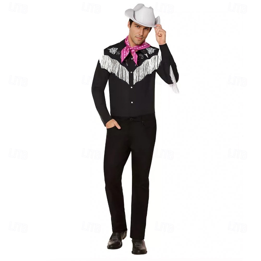 Cowboy Costume 5 PCS Shirt Pants Belt Cowboy Hat Scarf Doll Outfit Halloween Carnival Cosplay Costumes 2026 - $59.99 –P2